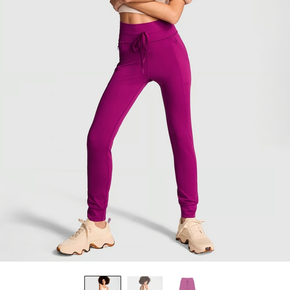 Victorias Secret Pink Relay Knit Joggers Size Medium